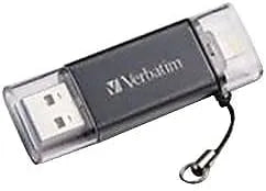 Verbatim 32GB Store ‘n’ Go Dual USB 3.0 Flash Drive for Apple Lightning Devices - Graphite