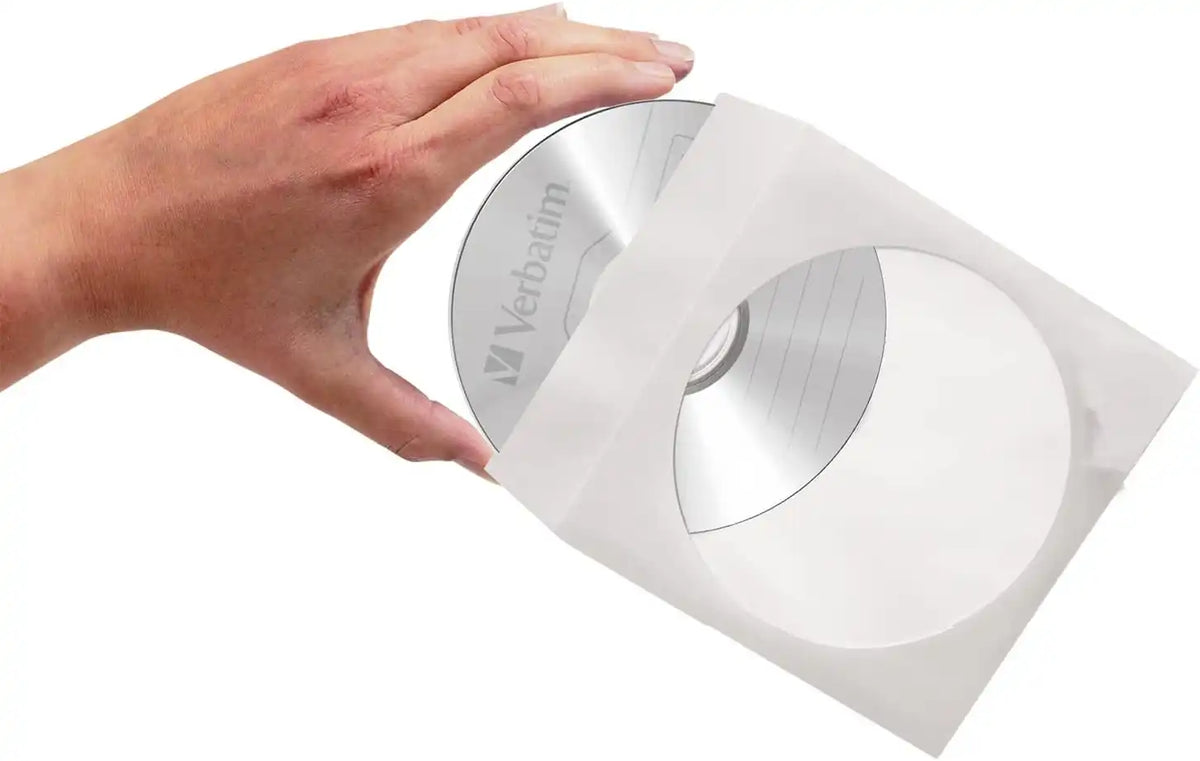 Verbatim CD/DVD Paper Sleeves-with Clear Window,(Pack of 1000)