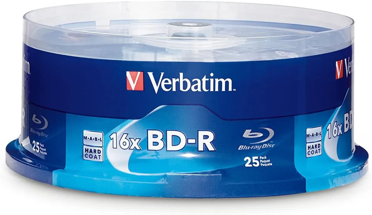 Verbatim BD-R 25GB 6X with Branded Surface - 25pk Spindle 97457