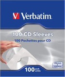 Verbatim CD/DVD Paper Sleeves-with Clear Window,(Pack of 1000)