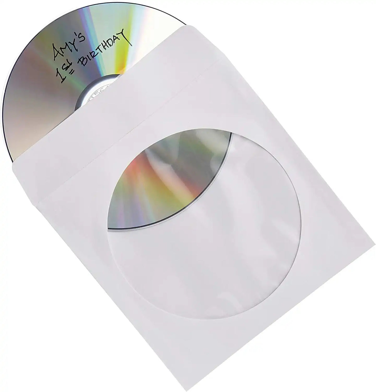 Verbatim CD/DVD Paper Sleeves-with Clear Window,(Pack of 1000)