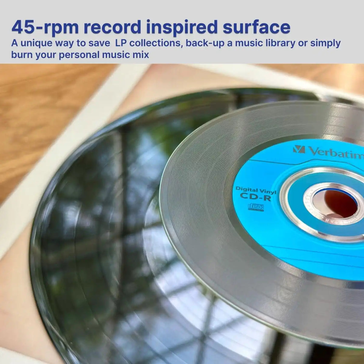 Verbatim Digital Vinyl CD-R 700MB 52X Recordable Discs, 10 Pack Cases