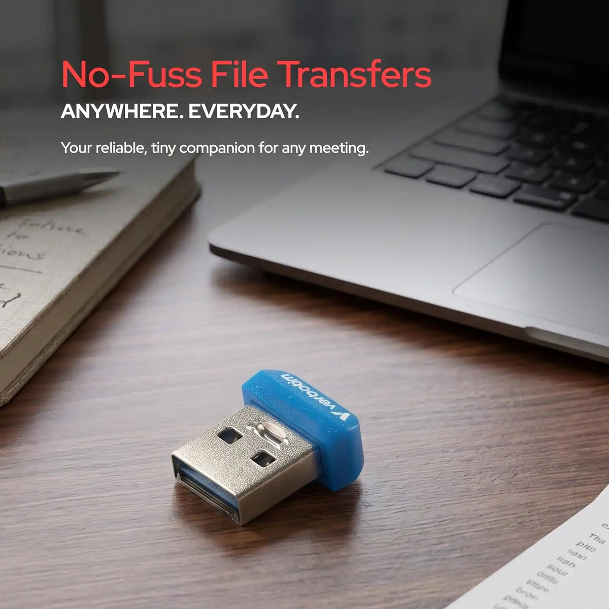 Verbatim 16GB Store 'n' Stay Nano USB 3.2 Gen 1 Flash Drive Snag-free Low Profile Thumb Drive - Blue